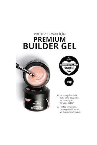 Momo Professional Premium Builder Gel Protez Tırnak Jeli No.04 Bej 10 gr