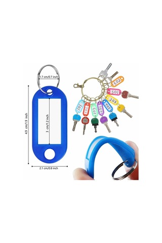 Kırmızı 2 Yazılabilir Anahtar Kapı Tanımlama Etiketleri B