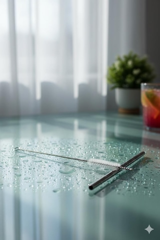 3 Lü Paslanmaz Çelik Pipet Temizleme Fırçası Seti 14383350