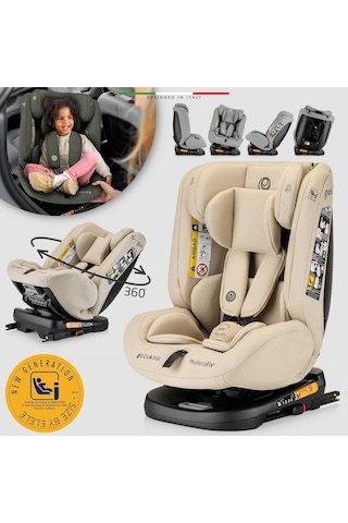 Elele Modenafix 2 360 Dönen I-size Oto Koltuğu İsofix 40-150 Cm 0-36 Kg Bej