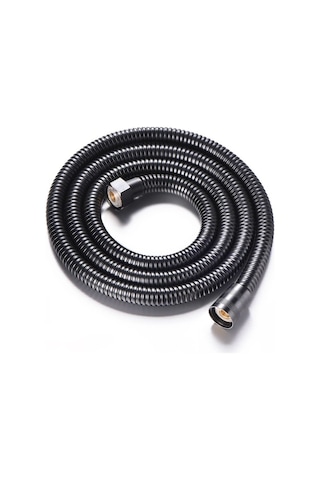 Fause Çelik Kromlu Duş Hortumu 150 CM Pirinç Somon Siyah KDH101-B