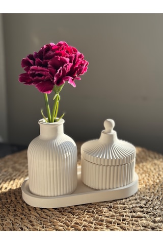 Dekoratif Mum 3 Lü Set