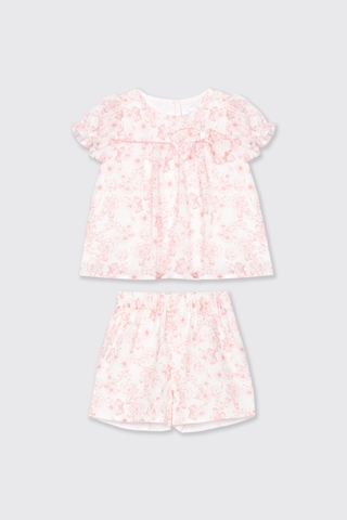 Panço Patachou Kız Bebek 2'li Şortlu Pembe Takım 2611gb17008