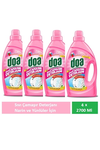 Doa Sıvı Çamaşır Deterjanı Yünlü Ve Narinler 4 X 2700 Ml 2700 ML