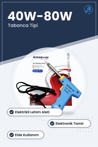 Tabanca Tipi Havya 40w/80w Elektrikli Lehim Aleti Hırdavat Elektr