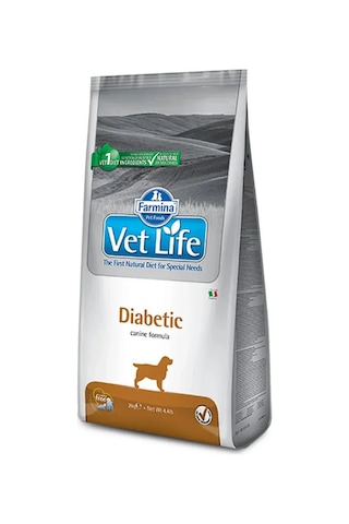 Vet Life Natural Adult Dog Diabetic Diyet Yetişkin Köpek Maması 2 Kg Vet Life Natural Adult Dog Diabetic Diyet Yetişkin Köpek Maması 2 Kg