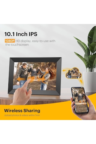 Kodak 10.1 Inc Wifi Dijital Resim Çerçevesi, 1280x800 Hd Ips Dokunmatik Ekran