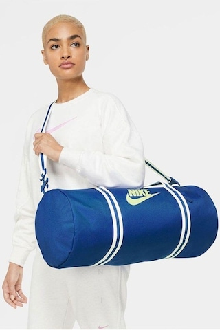 Nike Heritage Duff 30 Lt Unisex 53,5cm X 25,5cm X 25,5cm Günlük Stil Çanta Mavi Mavi̇