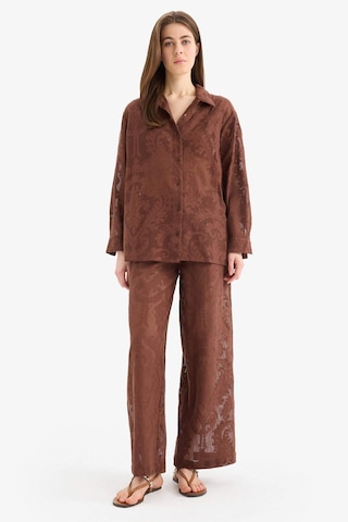 DeFacto Dantelli Esnek Belli Beyaz Plaj Pantolonu-Fall in Love D9767AX25SMBN319