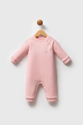 U.S. Polo Assn. Kız Bebek Pembe Tulum 5274-49017 Pembe
