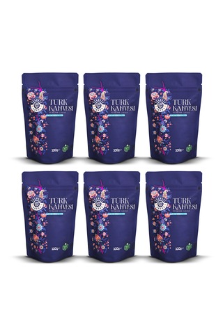 Telveci Kahve Türk Kahvesi 6x100gr Premium Seri Öğütülmüş