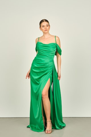 Saygın Kadın İp Askılı Uzun Abiye Elbise 0992449 Benetton