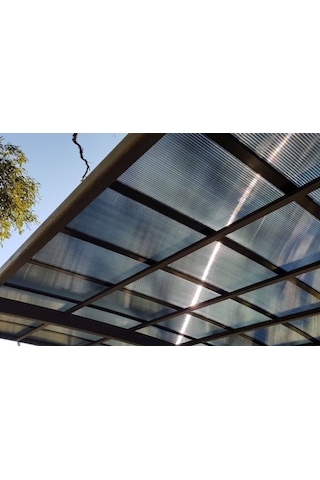 3 Adet Polikarbon Trapez Füme 3 Mm 90x200 3 Adet 5.4 M2 Kapatır.