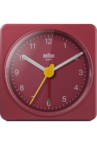 Braun Bc02r Kırmızı Klasik Seyahat Analaog Alarmlı Masa Saati Brn.bc02r
