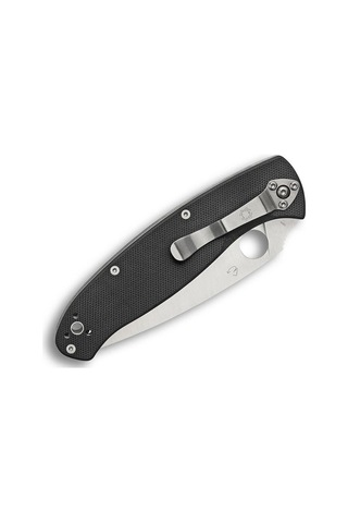 Spyderco Resilience Black G-10 Plainedge Kamp Çakı Siyah