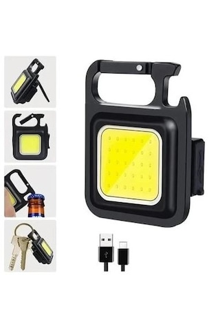 Led Anahtarlık 3 Modlu Çakar-düz Siyah