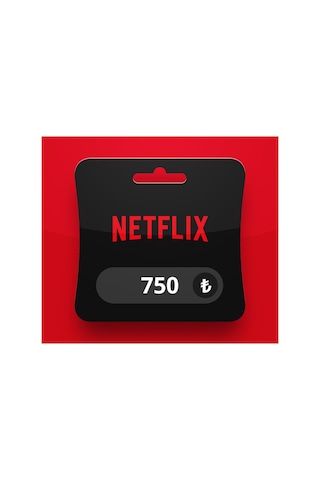 Netflix Abonelik 750 Tl Hediye Kartı Gift Card