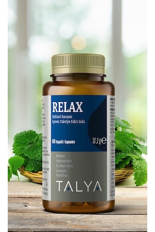 Talya Relax Bitkisel Karışım İçeren Takviye Edici Gıda 60 Kapsül