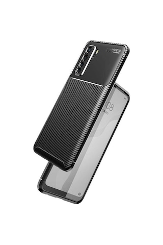 Huawei P40 Lite 5G Kilif Karbon Silikon Case 362048314