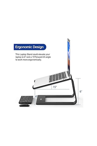 M5 Alüminyum Ergonomik Katlanır Macbook Uyumlu Bilgisayar Standı Bilgisayar Yükseltici 10 17 İnç