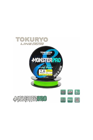 Tokuryo Lıne Lab Monsterpro X8 2.0pe 0.20mm 33ıb 15.0kg Bright-g