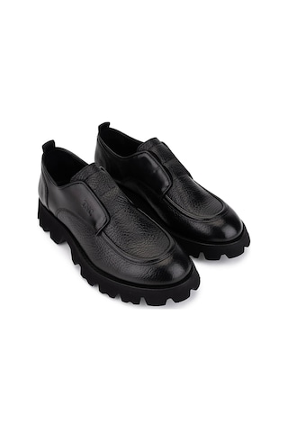 Tamer Tanca Erkek Hakiki Deri Siyah Casual Ayakkabı 1093 1903 Erk Ayk Sk25-26 Sıyah Siyah