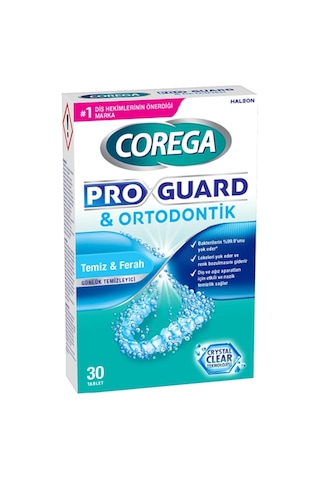 Proguard & Retainer 30&apos Lu Protez Temizleme Tableti