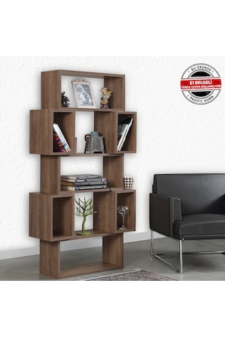 Pasifichome Box Raflı Kutulu Kitaplık Koyu Meşe / Çalışma Odası Kitaplık