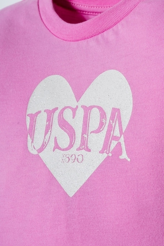 U.s. Polo Assn. Kız Bebek Pembe Şort Takım Usb3012-c-v1 Pembe