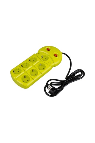 Vea Ve-970 7 Li 1.5 Metre Grup Priz Uzatma Kablosu 16 Amper 3860 Watt Isıya Dayanıklı Priz