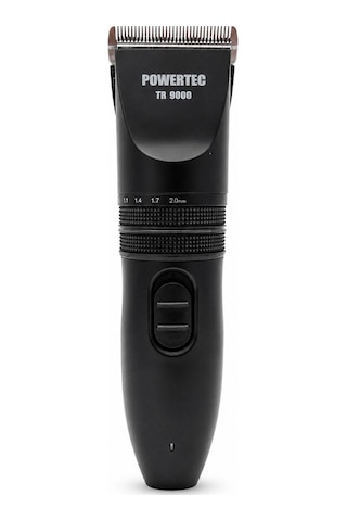 Powertec Tr-9000 Kedi Köpek Tıraş Makinesi Seti Pet Evcil Hayvan Tüy Kesme Makas Ve Metal Tarak Hediyeli 4 - 5 Saat Siyah