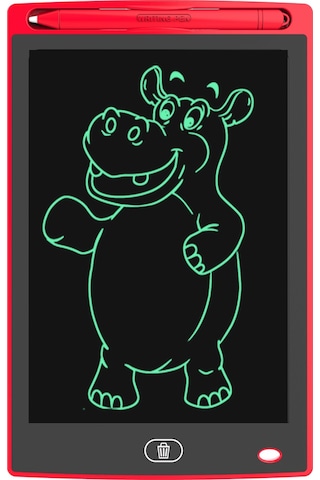 Snapbuy 8.5 İnç Lcd Çocuk Yazı Ve Çizim Tableti, Erken Eğitim Ve Uzaktan Öğrenim İçin El Yazı Tahtası Kırmızı