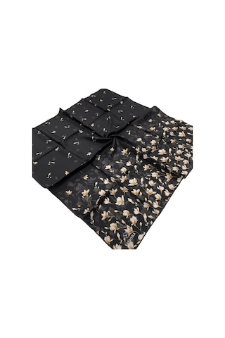 Vissona Twill İpek Eşarp Siyah 51776-0001
