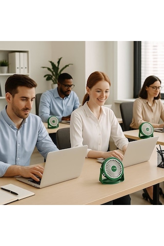 Hepu Hp-f06 Usb Şarjlı Sessiz Masaüstü Mini Fan
