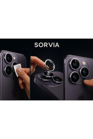 Apple Uyumlu iPhone 16 Pro/ Promax Kamera Lens Koruyucu Black/silver/gold/purple Yüksek Çözünürlük-parlak-güçlü Gold