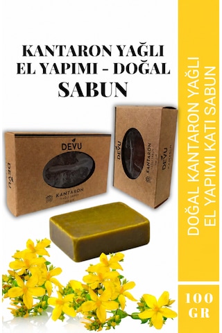 El Yapımı Doğal Sabun Kantaron Özlü Doğal Kantaron Sabun