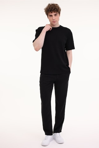 Lee Relaxed Fit Dokulu Kum Siyah Erkek Kısa Kol T-shirt 000000000102265461 Siyah