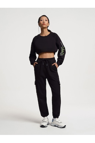 LOFT Regular Fit Kadın Eşofman Altı Lf2034556 Q1.v1 Siyah
