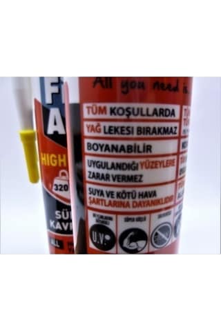 Soudal Fixall High Tag Beyaz Silikon Korniş Yapıştırıcı