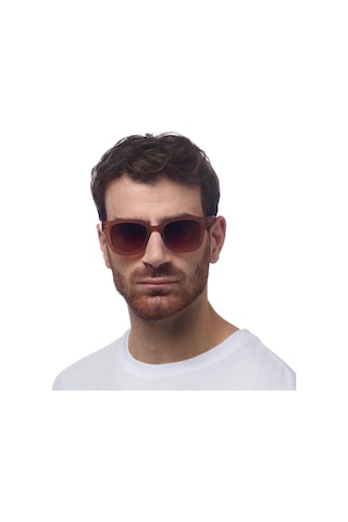 Okkia Giovanni Kahverengi Lens Unisex Güneş Gözlüğü Kahverengi Kahverengi