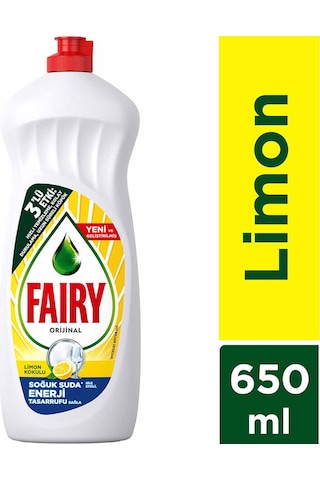 Fairy Sıvı Bulaşık Deterjanı Limon Kokulu 650 ML