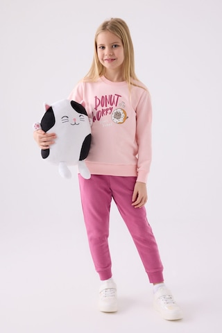 Rolypoly Kız Çocuk Pembe Eşofman Takımı Rp3469-c-v1 Pembe