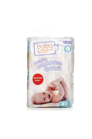 Baby Me Ekonomik Paket Pofuduk Bebek Bakım Örtüsü 60 x 60 CM 40 Adet