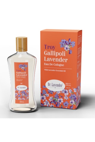 Lavanta Yağlı Kolonya 80 Derece Cam Şişe Lavanta Kolonyası 260 Ml