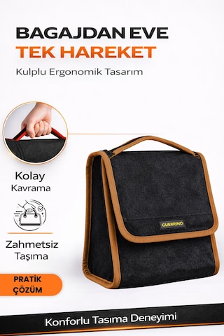 Oto Bagaj Organizer Bagaj Çantası S Boy Kaymaz Cırt Bantlı Velur Kompakt Düzenleyici - Scx5