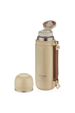 Shotay Çelik Termos Take Trip 1200ml Krem