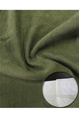 Süper Tekstil Sedef Fon Perde Su Yeşili 140 x 170 CM