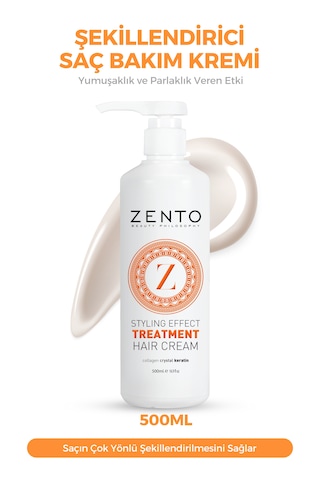 Zento Stylıng Effect Treatment Haır Cream P9 500 Ml