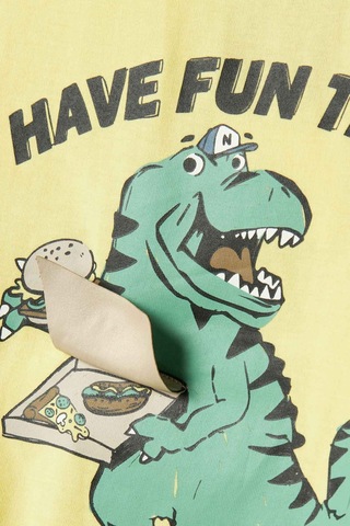 Name It Nmmdellan Nreg Ss Top Box Sarı Erkek Çocuk Kısa Kol T-shirt Sarı