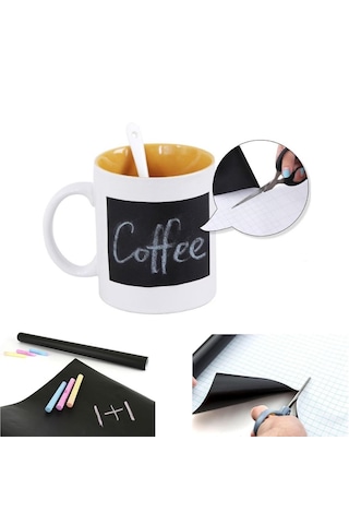 Lunaev Sticker Rulo Yapışkanlı Çocuk Yazı Yazma Tahtası Yazı Yazma Sticker 0